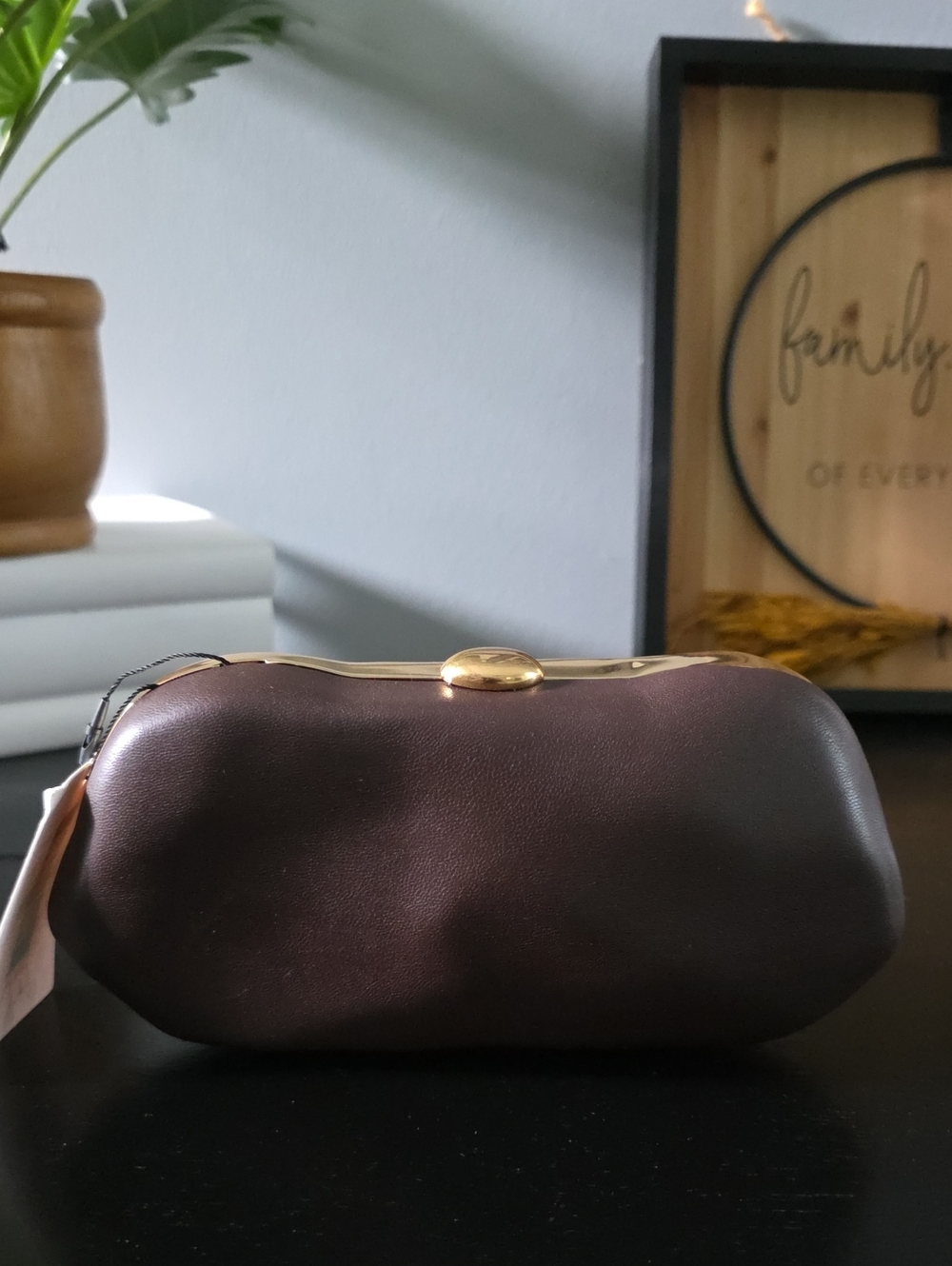 ZARA Metallic Crossbody Box Clutch Bag - Picture 9 of 16